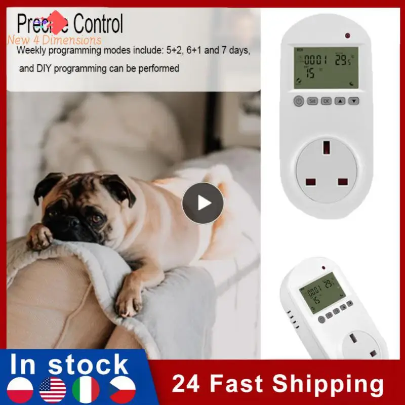 

Ntc Sensor Remote Control Smart Heater Plug Electric Floor Heating Plug Tuya Wifi Thermostat Socket Programmable 16a