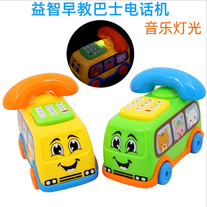 

New Baby Electric Phone Cartoon Model Gifts Early Educational Developmental Music Sound Learning Toys Active Games Toddler
