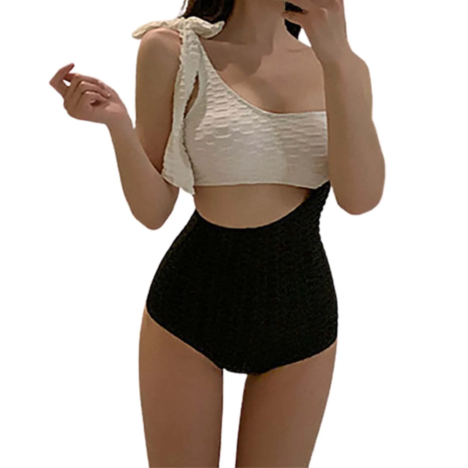 Женский вязаный комплект бикини из полиэстера с низкой талией и вырезом Lamella 2024