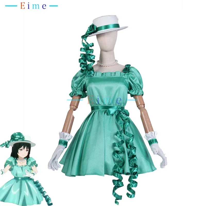 LoveLive nijigсаки старшая школа Mifune шиорико косплей костюм женское бирюзовое платье