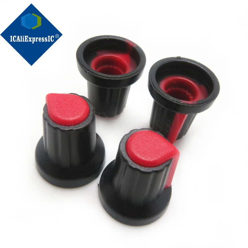 Красная ручка WH148 5 шт. пластиковая сливовая 15X17 мм усилителя потенциометра AG2