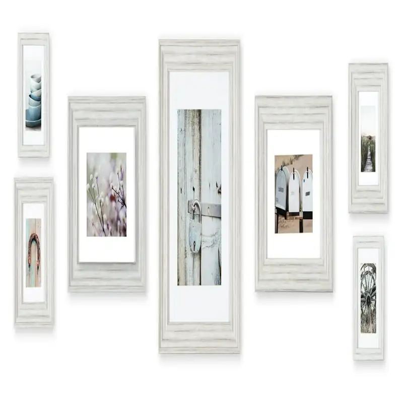 

Gallery 8 x 10, 3.5 x 5, 5 x 7 White Gallery Wall Frame (7 Count) DIY Wedding