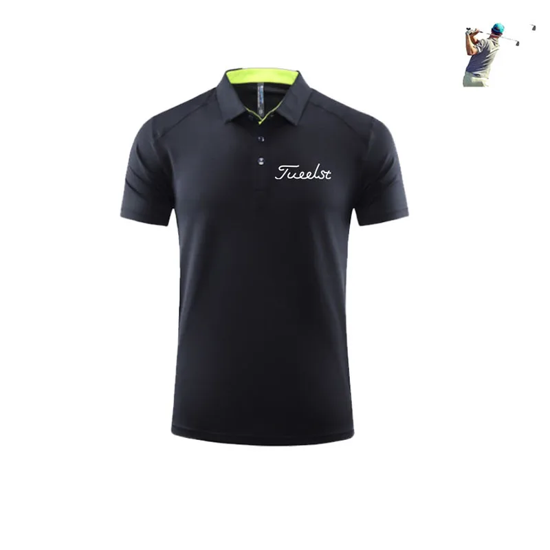

Golf Shirts Quick Dry Breathable Polo Shirts Polyester/Spandex Short Sleeve Tops