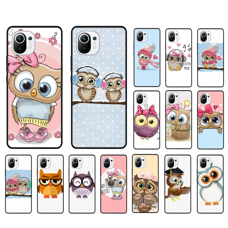 

Cute Cartoon Owl Hearts Lover Phone Case for Xiaomi 12 Mi 10T 11T 11 Pro 10 10T 11 lite 10pro 11Ultra Poco X3 Pro Poco F3 M3