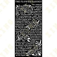 new the flower garden layering stencils painting diy scrapbook coloring embossing paper card album craft decorative template