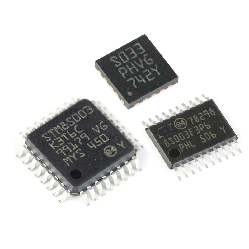 

5PCS STM8S003F3P6 STM8S003F3U6 STM8S003K3T6C 16MHZ / 8 KB flash / 8-bit microcontroller STM micro controller