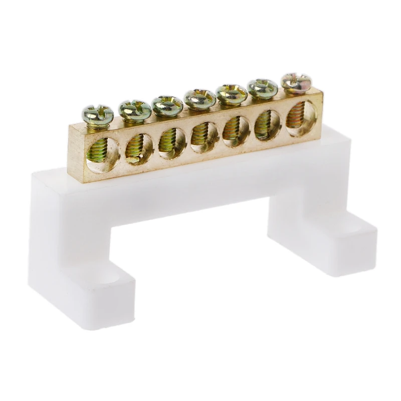 

7 Positions Electric Cable Connector Screw Barrier Terminal Strip Block Bar