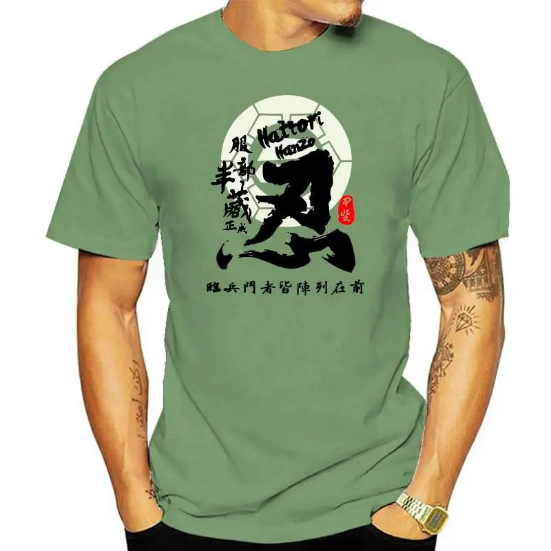Hattori Hanzo Men Tees T-Shirts COOL Casual Apparel Fashion Samurai Okinawa Japan Japanese Movie