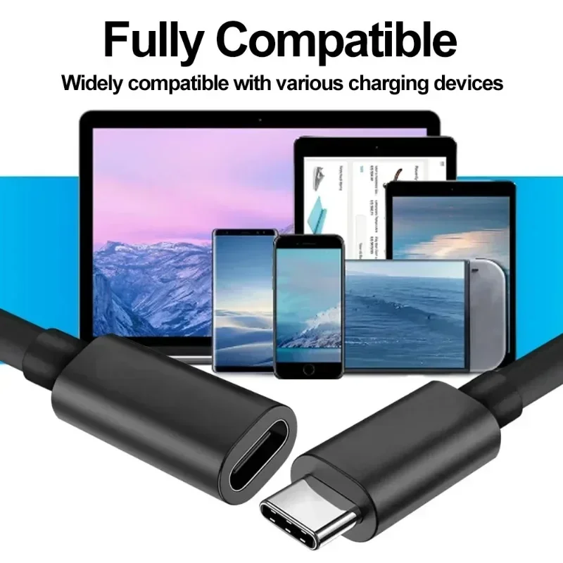 Кабель-удлинитель с разъемом USB Type-C на C для MacBook Pro 0 5 м/1 м