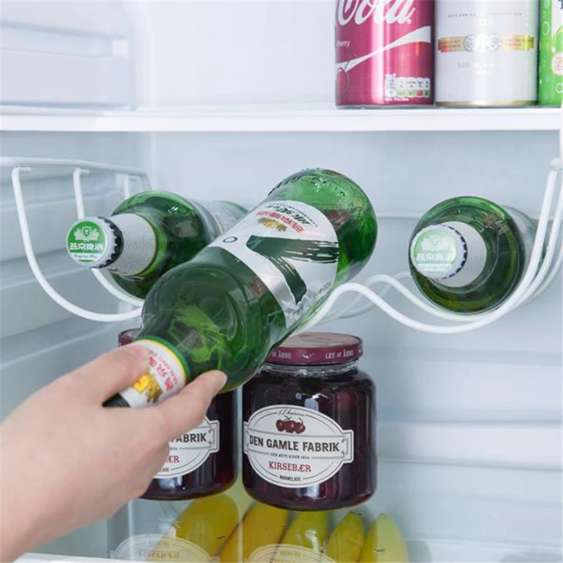 fridge organizer kitchen spacer layer storage beer rack shelf refrigerator bottle rack wine holder basket pantry cabinet tools free global shipping
