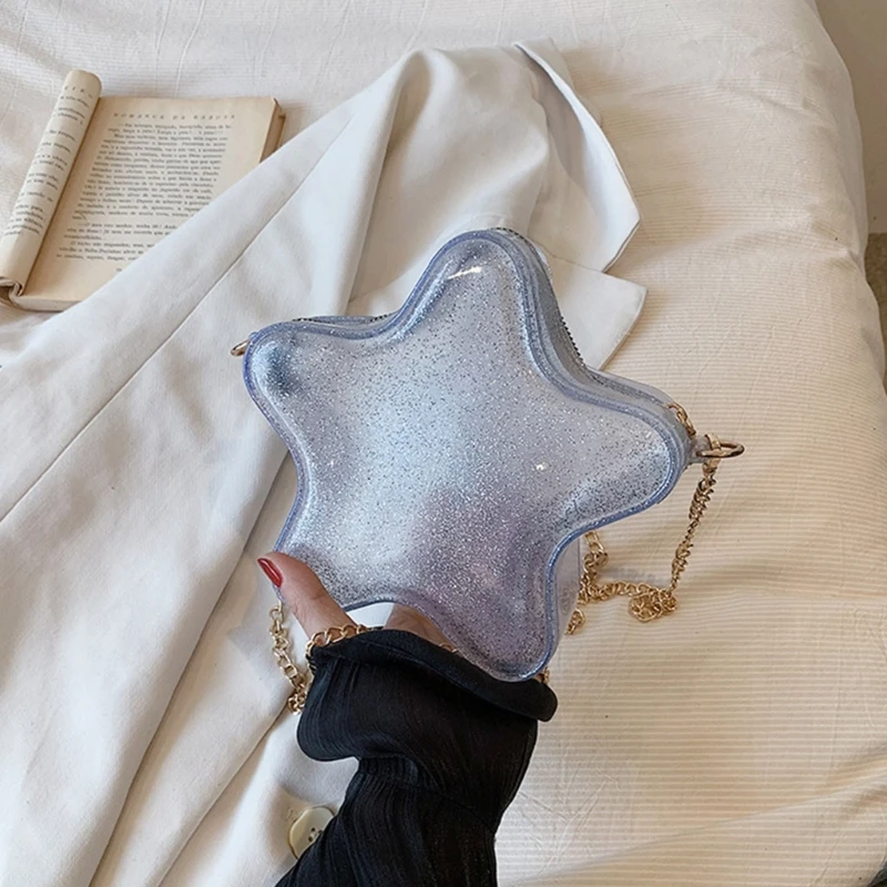 E74B Сумка из искусственной кожи для женщин и девочек сумка на плечо в форме звезды