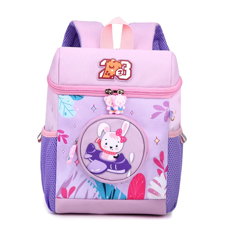 New Fashion 2023 Cartoon Lovely Rabbit Animal Children's School Bag for 3-6 Years Old Kindergarten Boys and Girls Large Capacity