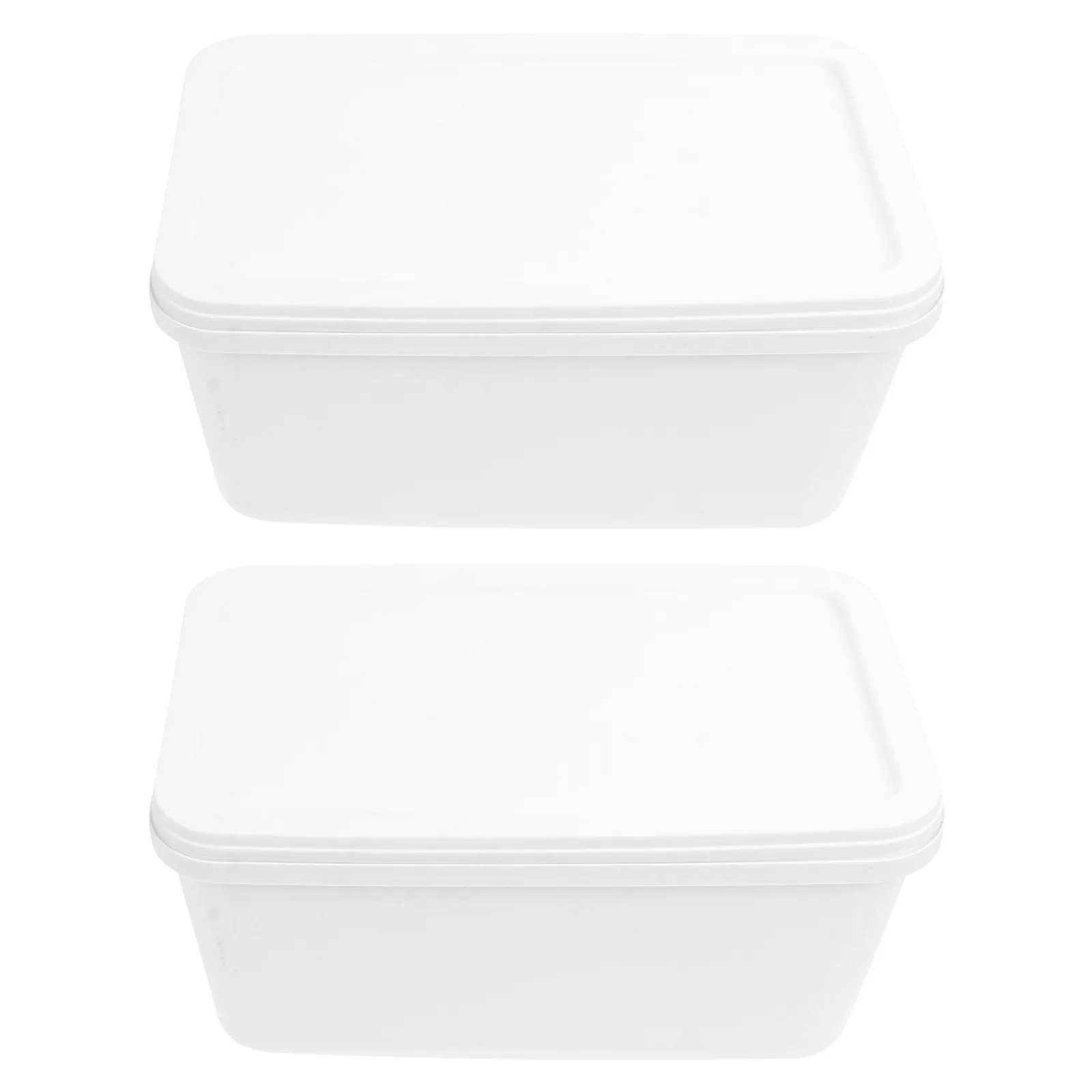

2pcs 3 Litres Long Scoop Ice Cream Freezer Container for Homemade Ice Cream
