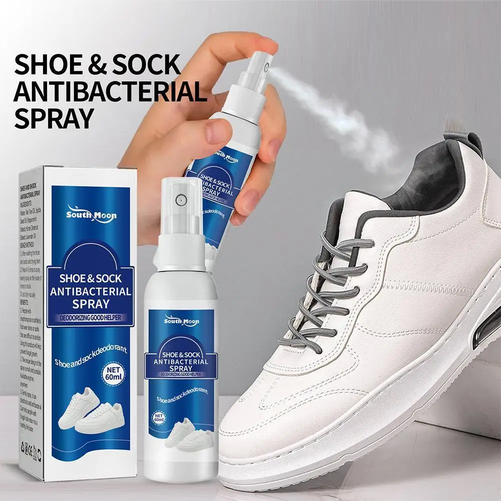 

Muti-purpose Shoe Deodorizer Foot Shoe Odor Spray 60ml Shoes Care Remover Odor Foot Stink Foot Spray Odor Freshener Socks L7E7