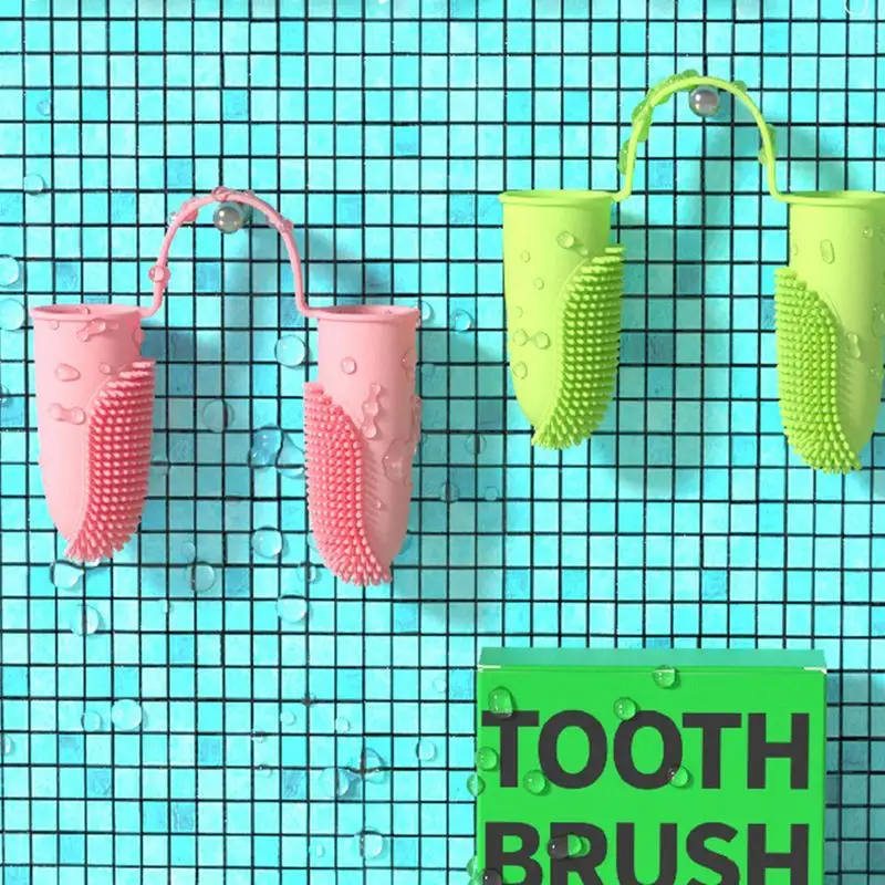 

Dog Super Soft Pet Finger Toothbrush Teeth Cleaning Bad Breath Care Nontoxic Silicone Tooth Brush Tool Dog Cat Cleaning Supplies