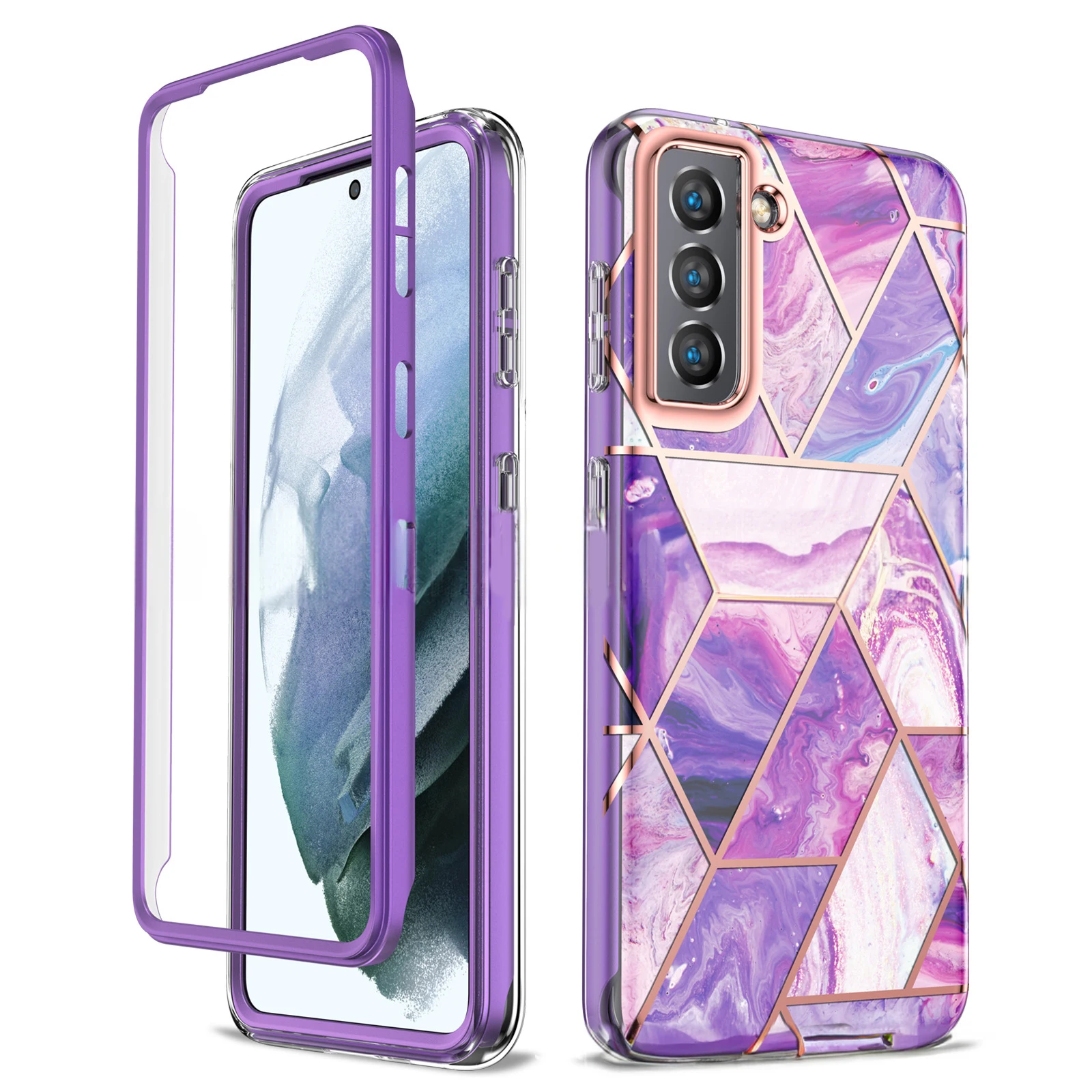 

Чехол для телефона с гальваническим покрытием и мраморной текстурой для Samsung Galaxy S20, S21Plus, S22, S23Ultra, Note10, Беспроводная зарядка, защита от падения