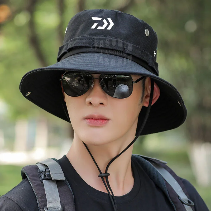 

Men's Summer Sunscreen Fishing Cap Outdoor Sports Sunshade Uv Protection Breathable Travel Climbing Riding Fishing Hats