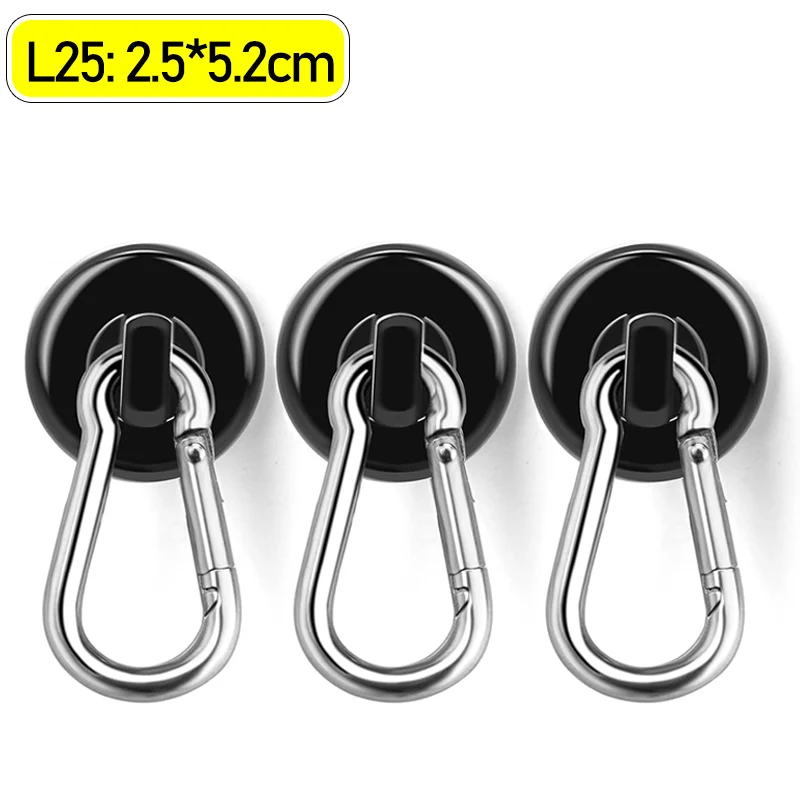 

Сильные магнитные крючки, сверхмощный неодимовый крючок с поворотным карабином, магнитная подвесная вешалка для кухни, ванной комнаты, гаража, круиз