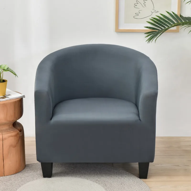 

Solid Bar Counter Club Chair Slipcover Stretch Armchair Covers Tub Cover Sofa Cover Spandex Single Seat Case for Living Room