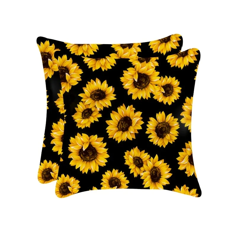 2 шт. декоративная наволочка в виде подсолнуха