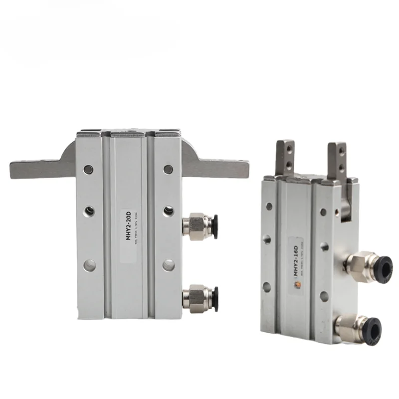 

MHY2 10D 16D 20D 25D Double Acting Pneumatic Gripper Bore 10-25mm Y 180 Degree Angular Aluminium Clamps Gripper Cylinder