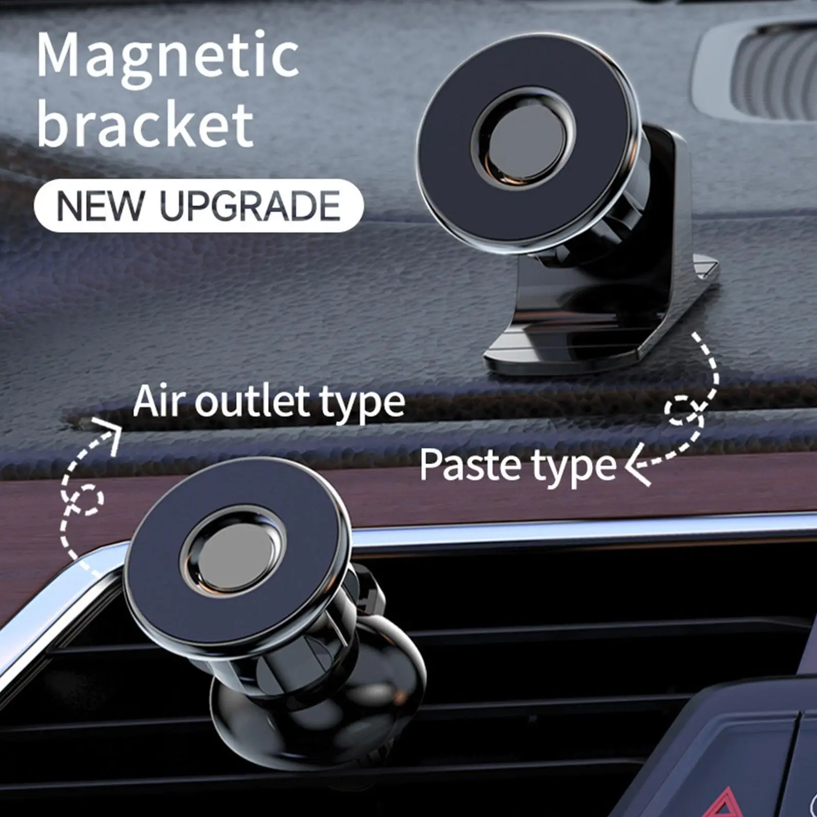 

Magnetic Car Phone Holder Stand 360 Degree Mobile Cell Air Vent Magnet Mount Support For IPhone Xiaomi Samsung Huawei