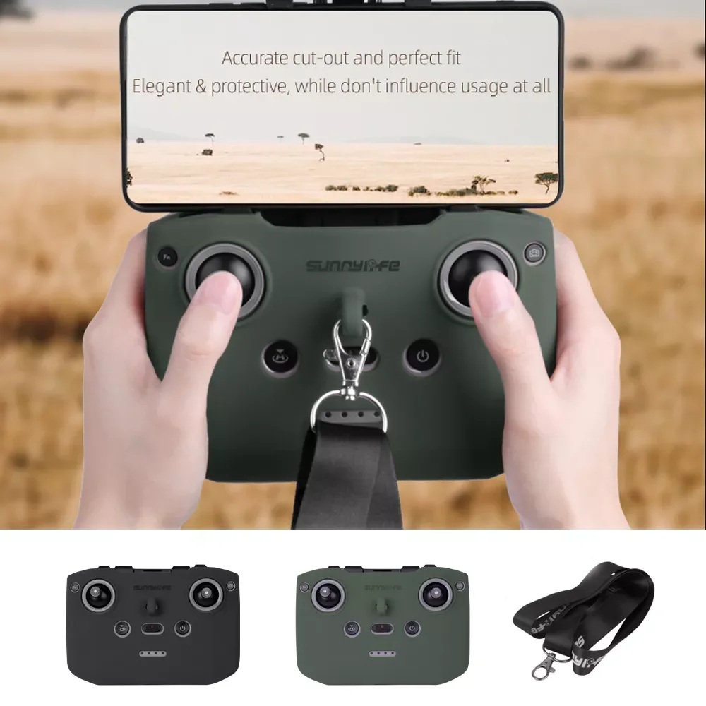 

Silicone Protector Cover with Strap for DJI Air 2S/Mini 3 Pro/Mini 2 Remote Controller Protector Shell for DJI Mavic 3 Accessory