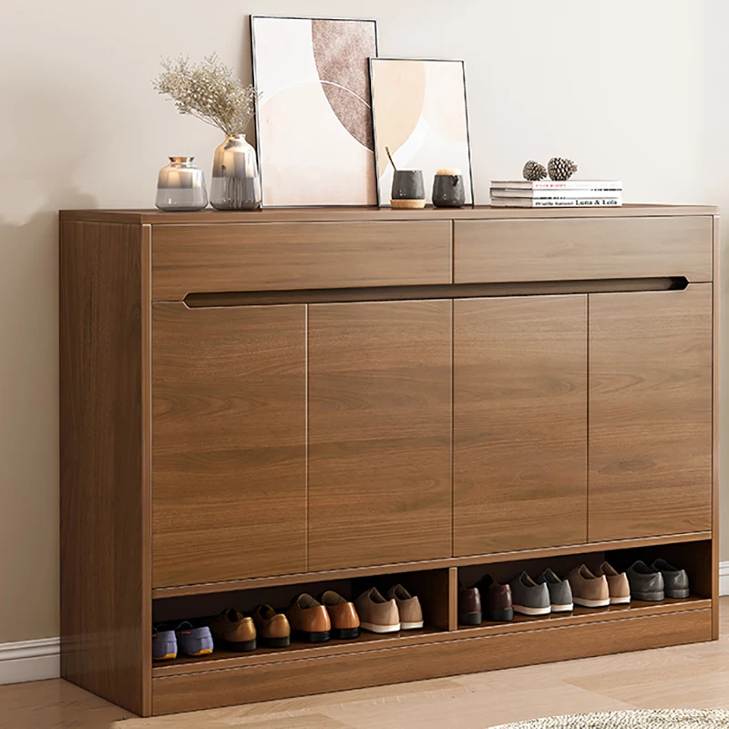 

Luxury Shoe Cabinets Space Saving Storage Shelves Mobile Dorm Wooden Shoe Cabinets Stand Meuble De Rangement Hallway Furniture