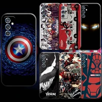 marvel avengers iron man for samsung a52 a72 4g 5g phone case carcasa soft back coque silicone cover