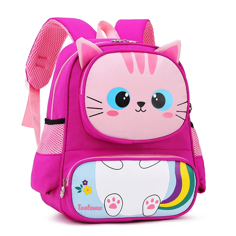 

New Waterproof Schoolbag For Kids Cartoon Animal Children's Backpack Kindergarten Lightweight Decompression School Book Bag