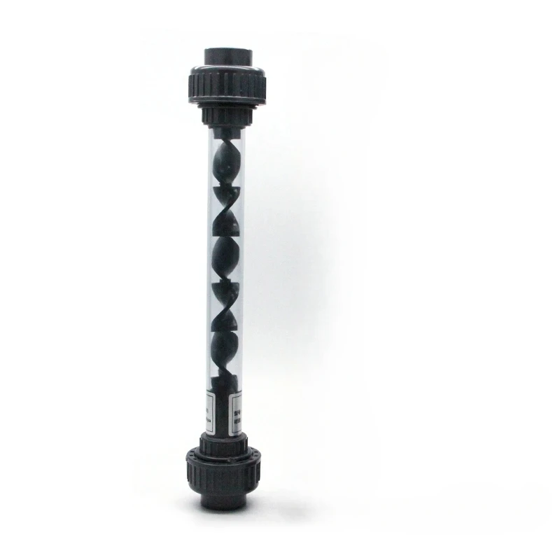 32 мм винтовые статические смесители из ПВХ, серый/прозрачный статический смеситель из ПВХ, пластиковый дозирующий жидкость, статический смеситель типа SK