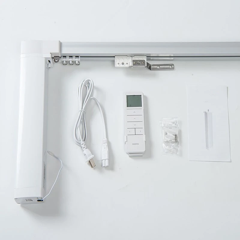 Алюминиевая дорожка беспроводные электрические драпированные шторы Trietex Rail с