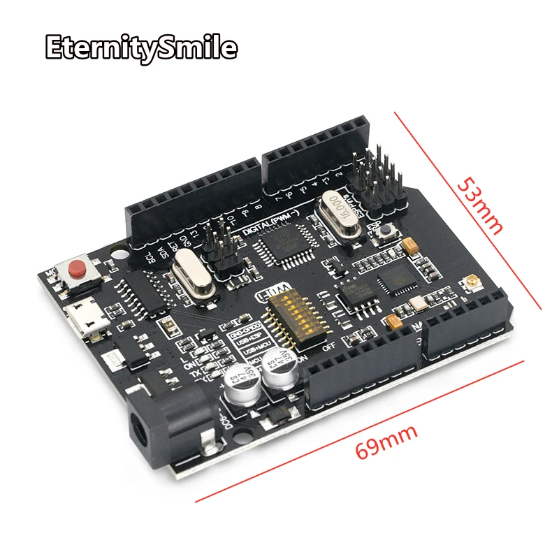 Новое поступление UNO + WiFi R3 ATmega328P ESP8266 (память 32 Мб) Φ CH340G для Arduino Uno NodeMCU WeMos |