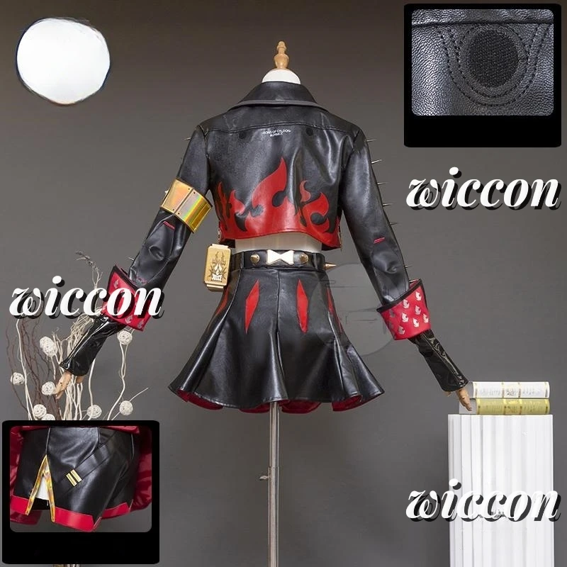 Белый костюм для косплея Burnice парик волос беззенменная зона нулевая ролевая игра