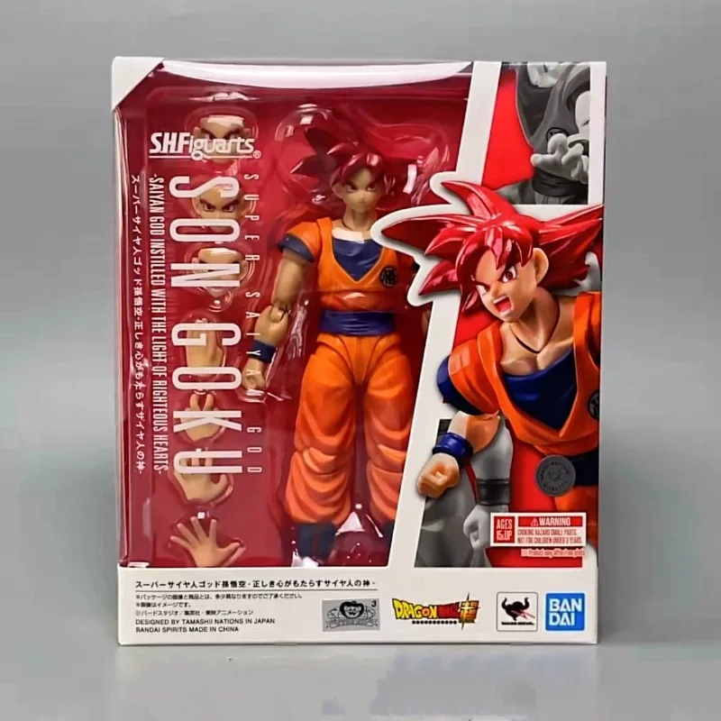 Оригинальная коллекционная подвижная фигурка Bandai S.H.Figuarts Dragon Ball Super Super Saiyan God Son Goku в оригинальной коробке (art.: 3920da51a6efd) - 3920da51a6efd