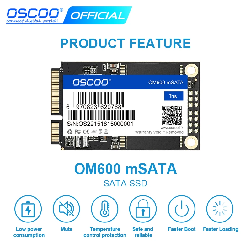 OSCOO mSATA SSD 128 ГБ 256 512 SATAIII жесткий диск твердотельный накопитель для ноутбуков