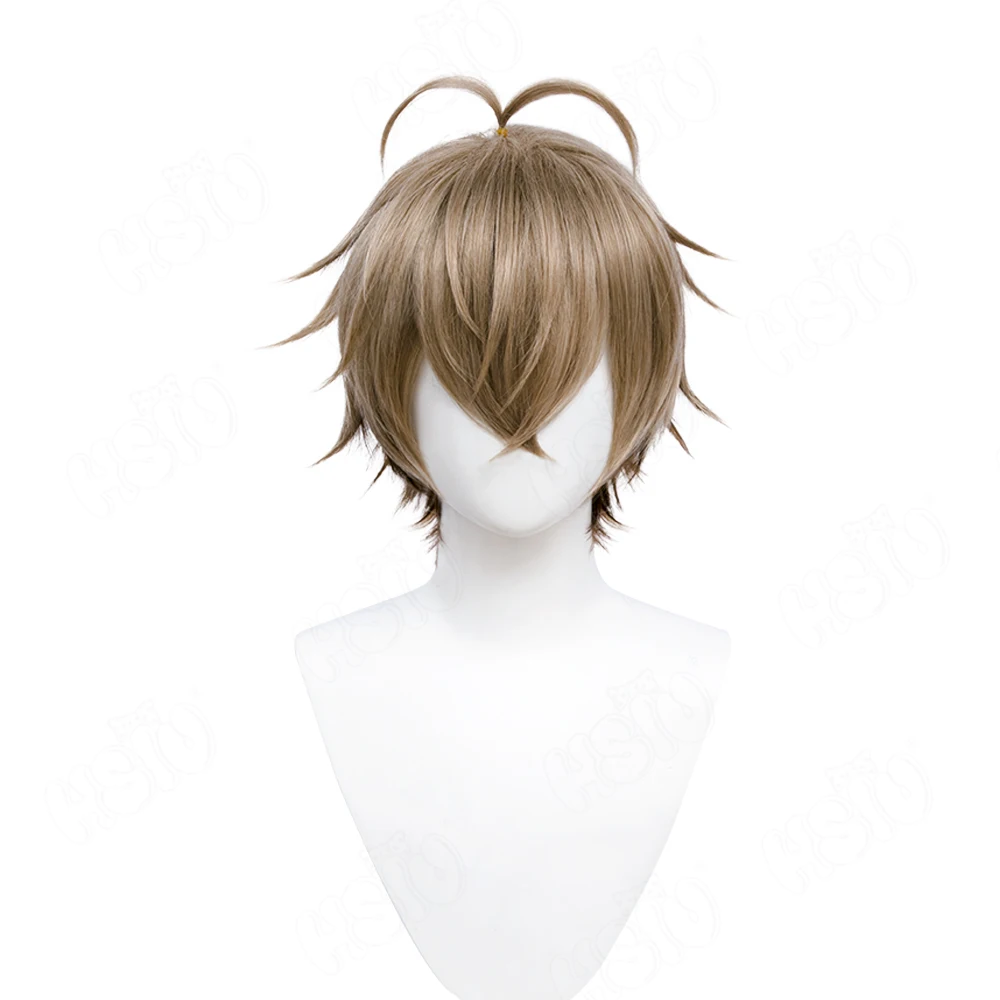

Alban Knox Cosplay Wig Vtuber NOCTYX Cosplay Gradient brown short hair+Free Wig Cap
