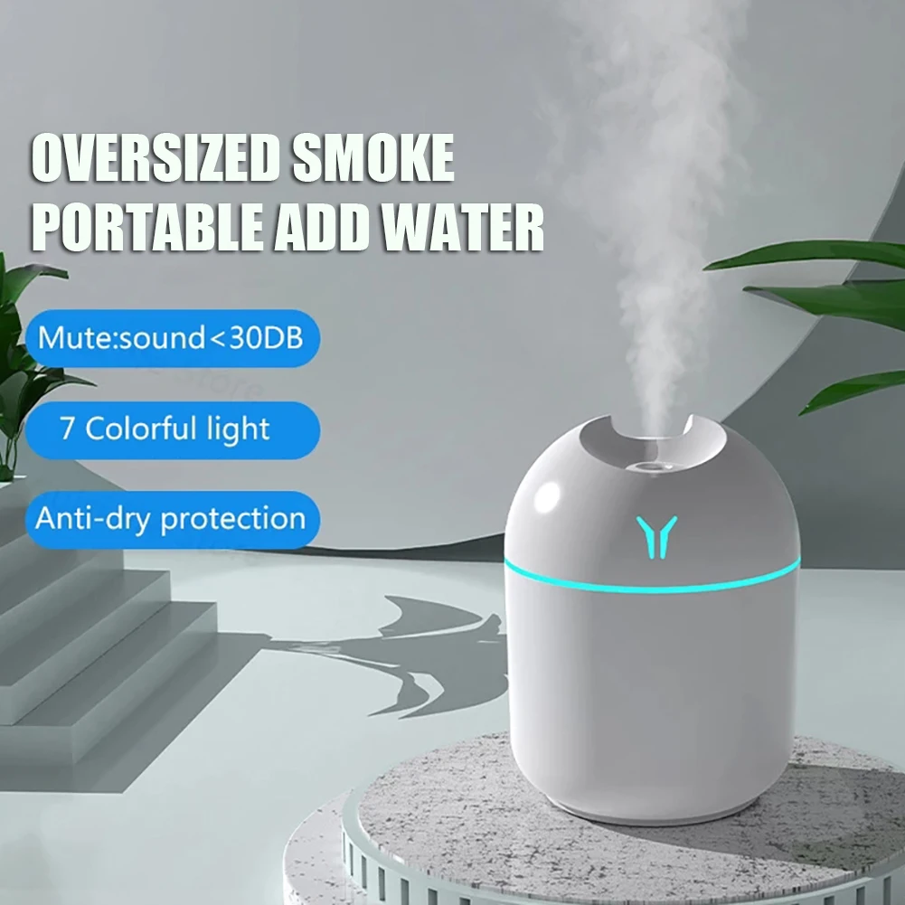 

Mini Air Humidifier USB Aroma Essential Oil Diffuser Ultrasonic Mist Maker with LED Night Lamp Diffuser for Home Car Humidifier