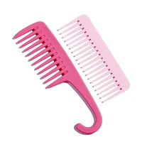 large wide tooth combs with curved hook brushes detangling big teeth hairdressing reduce hair loss comb salon styling tool