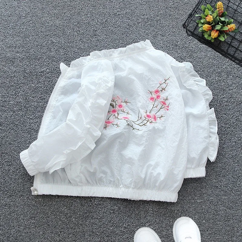 

Girls 2-14 Floral Fashion Baby Child Lightweight Clothing Old Children For Jackets Boys Years Sunscreen Coat Outerwear Summer