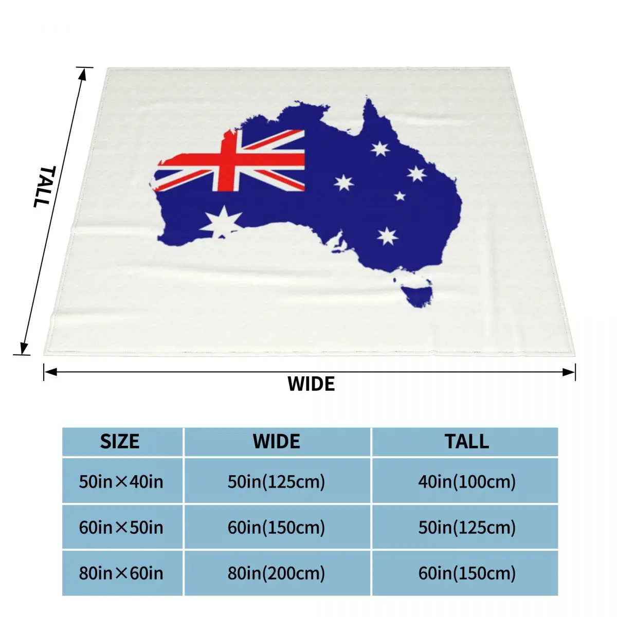 Австралийский флаг Флисовое осеннее теплое Фланелевое Австралийское