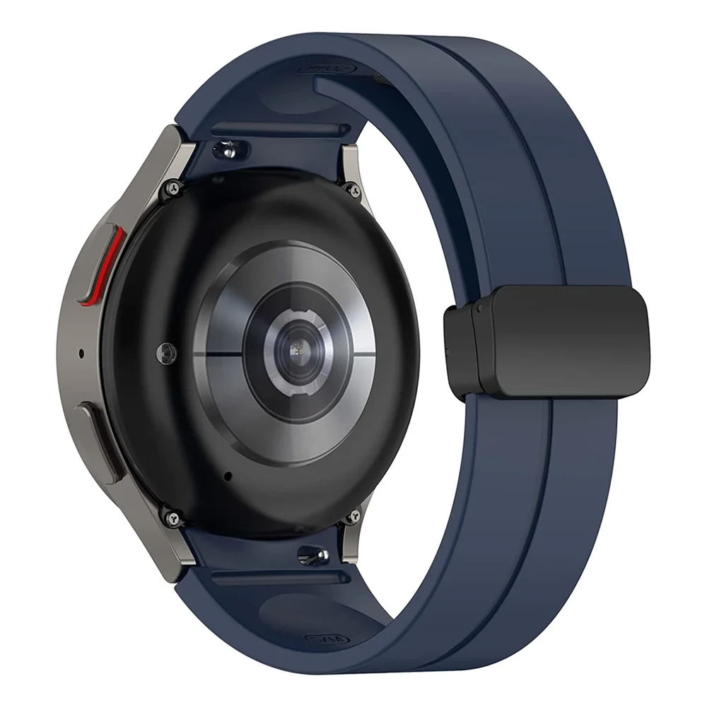 

Original Silicone Band for Samsung Watch 5 Pro 45mm 4 classic accessories Magnetic Buckle correa Galaxy Watch 5 44mm 40mm strap