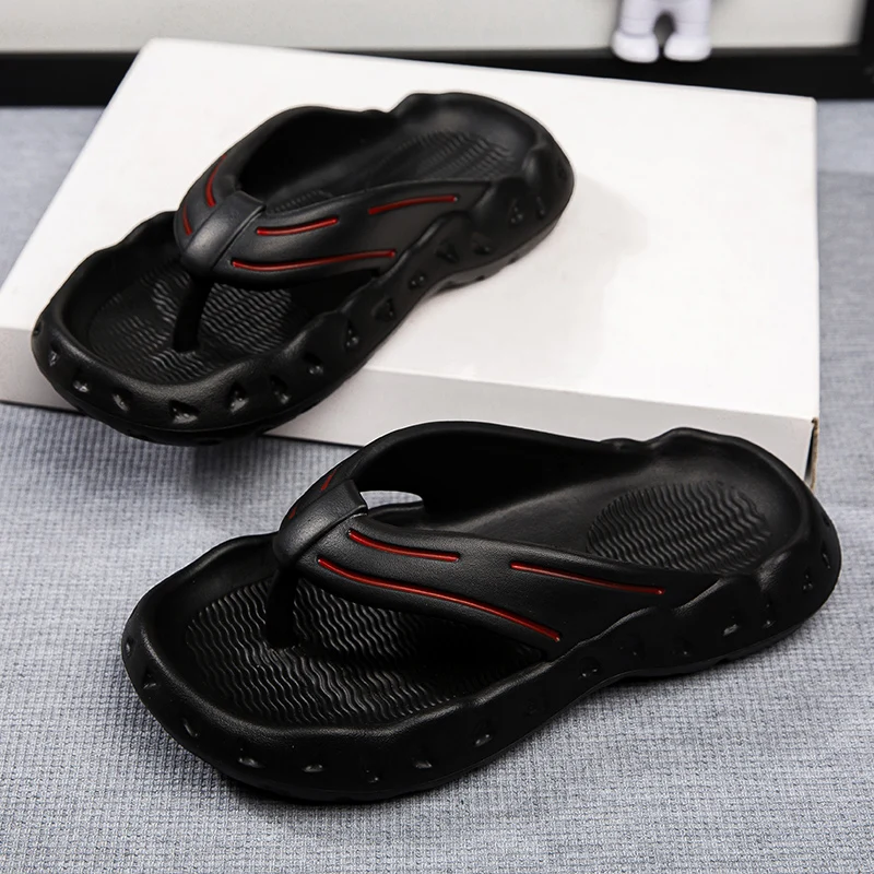 Мужские Пляжные шлепанцы на платформе размеры 39-46