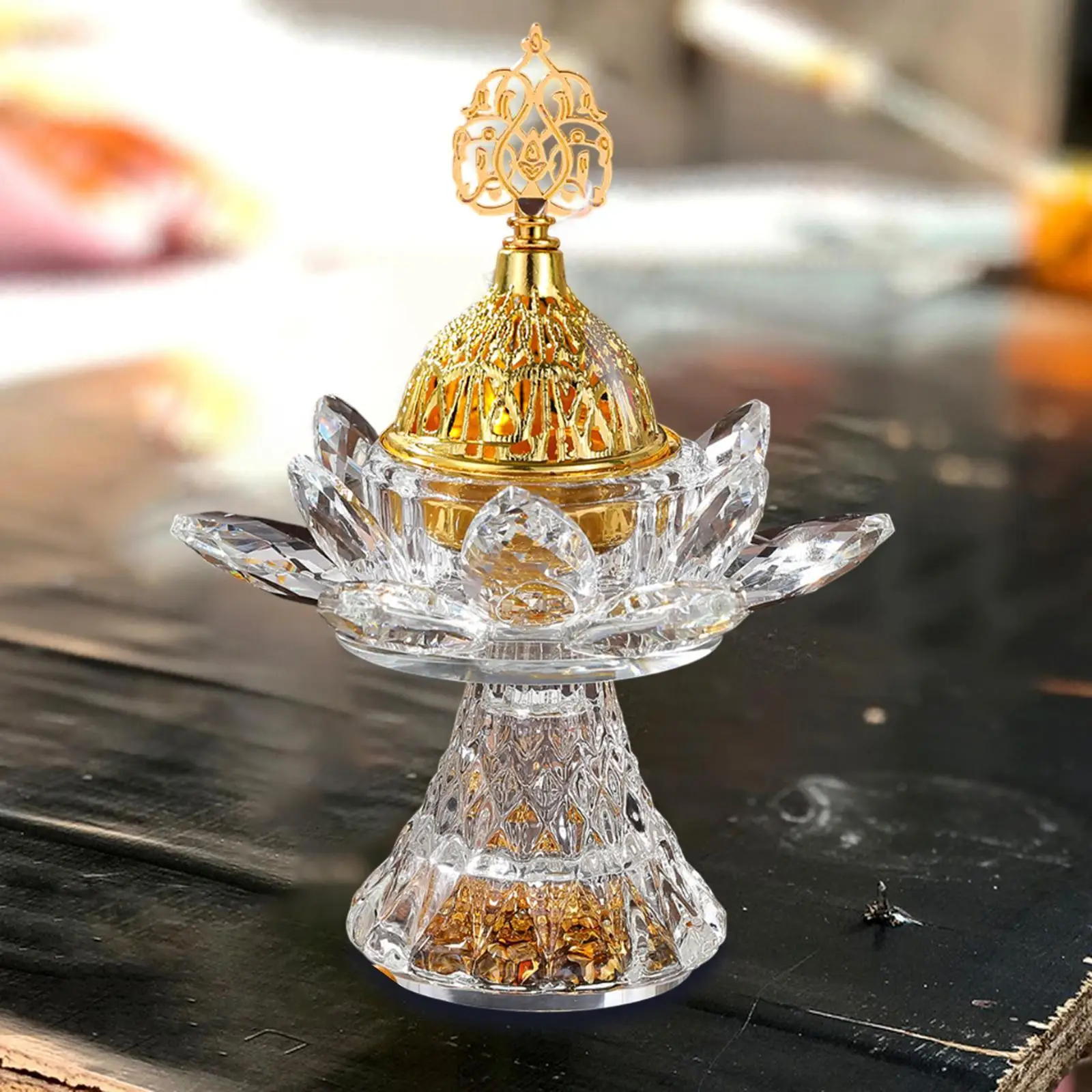 Арабский держатель курильницы Bakhoor Burner SPA Стеклянная курильница Lotus