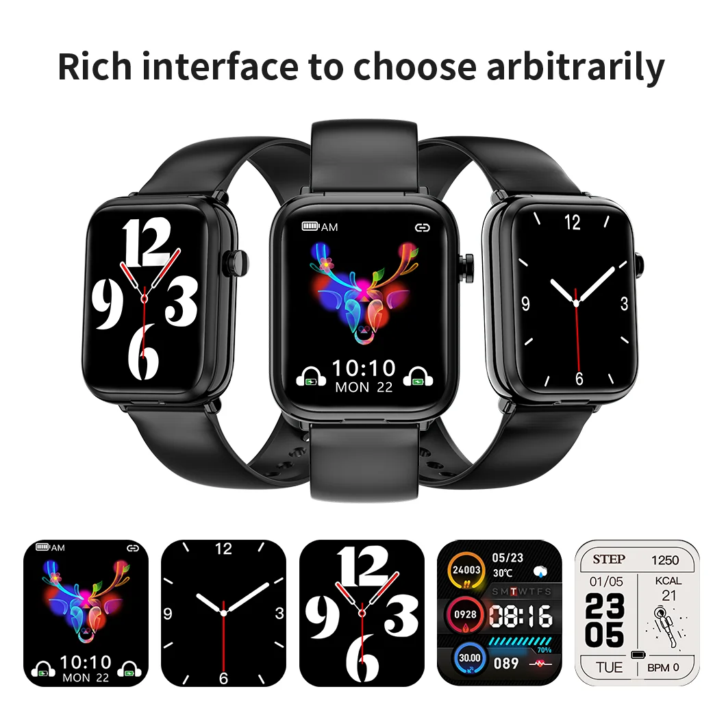 Oersen 2 in 1 X8 TWS Bluetooth Headset Wireless Earphones Smart Watch 1.54inch Call Music Sport Band Smartwatch Sport Watch