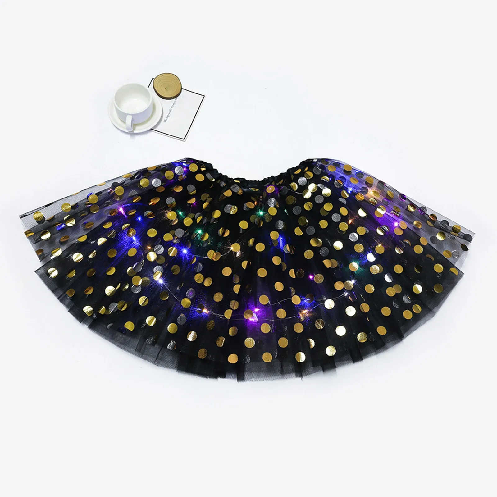 

Женская трехуровневая сетчатая юбка из тюля, юбка принцессы с фотоюбкой, юбка с животным принтом