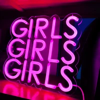 neon sign girl 30x17cm custom personalized name led light up neon signs for bedroom bar decoration christmas gift for home decor