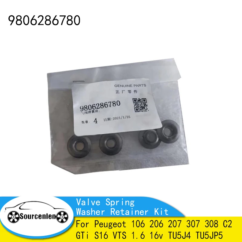 Новый комплект фиксаторов пружины клапана 9806286780 для Peugeot 106 206 207 307 308 C2 GTi S16 VTS 1 6 16 v