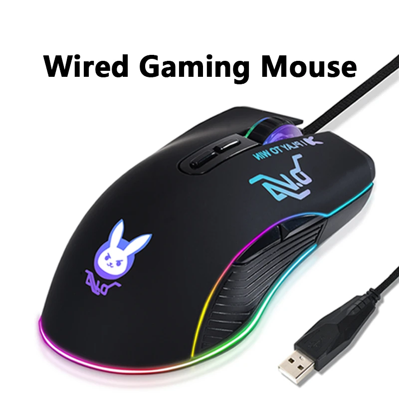 

Игровая мышь HMO-25Wired, розовая, черная, профессиональная компьютерная мышь для офиса, электронных видов спорта, 7200DPI, цветная Регулируемая мышь DPI для ПК