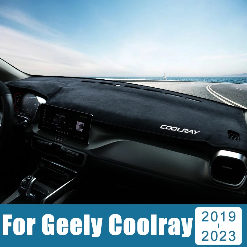 

For Geely Coolray SX11 2019 2020 2021 2022 2023 Car Dashboard Cover Avoid Light Pad Sun Shade Anti-UV Carpets Case Non-Slip Mats